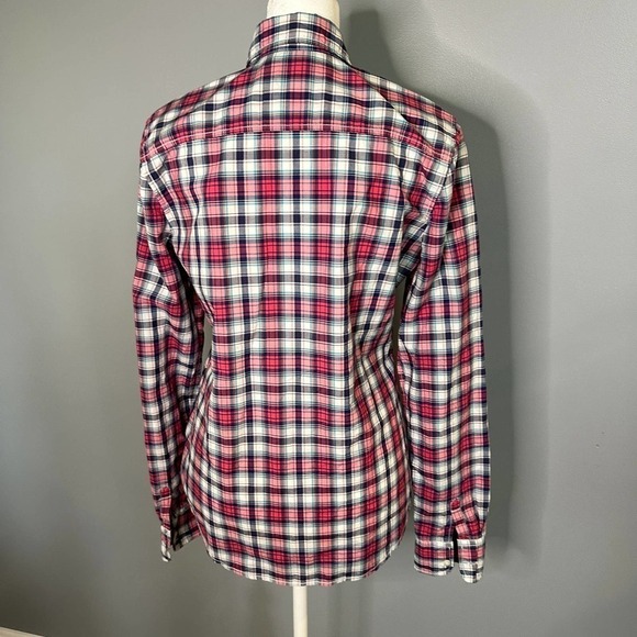 AMERICAN Eagle Classic Prep Fit Plaid Button Down Size Small - Picture 4 of 7